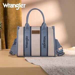 Wrangler Color Block Tote/Crossbody Jean